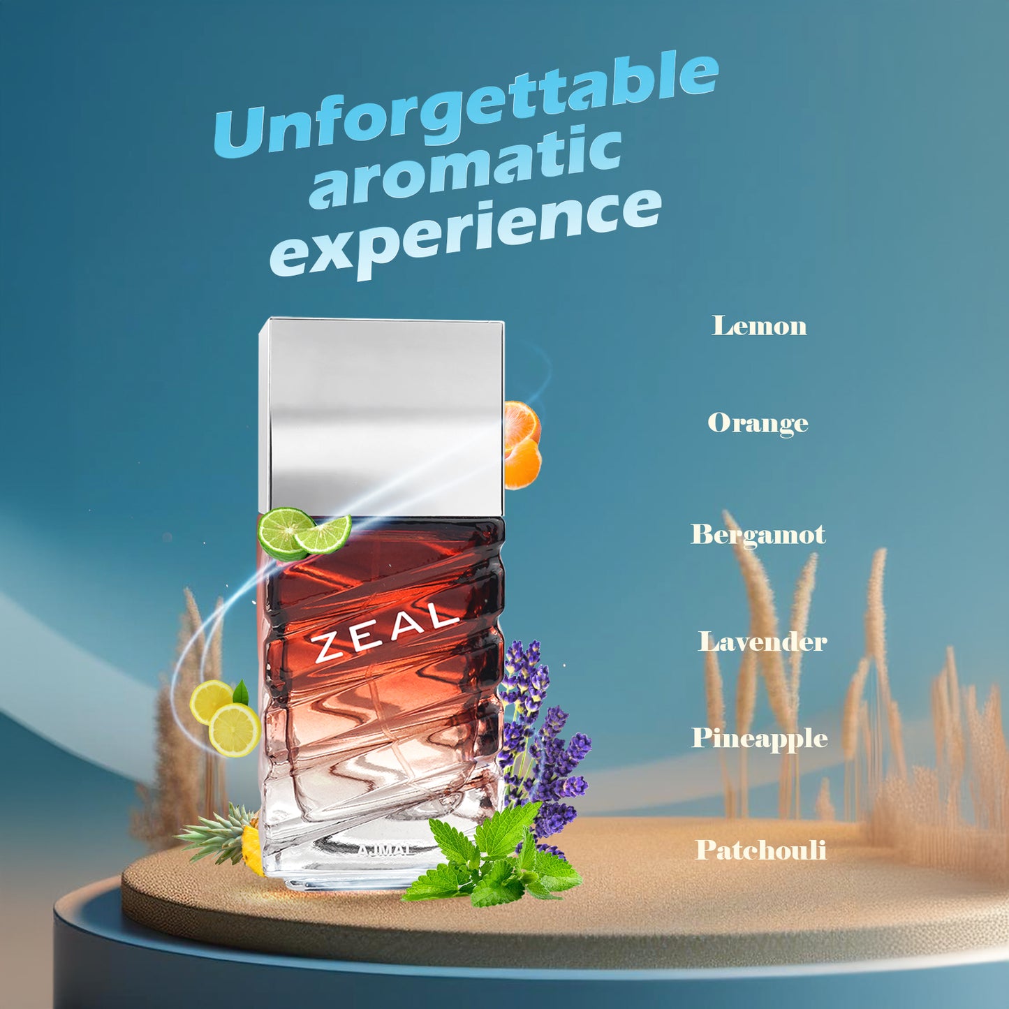 best fresh citrus perfume - ZEAL EDP Perfume 100ML for Men from Ajmal perfumes