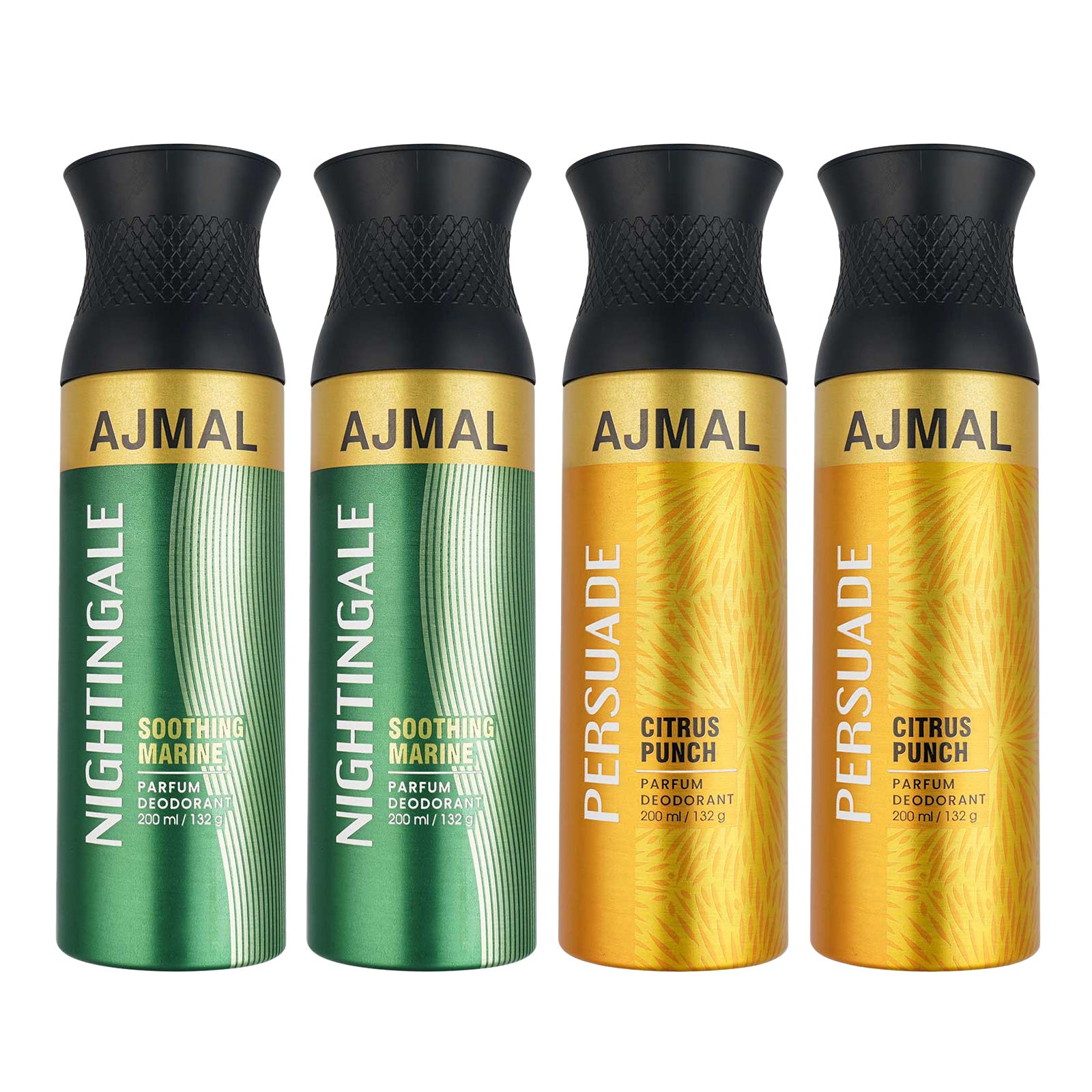 2 Nightingale & 2 Persuade Deodorant Combo pack of 4 Deodorant 200ml each For Unisex