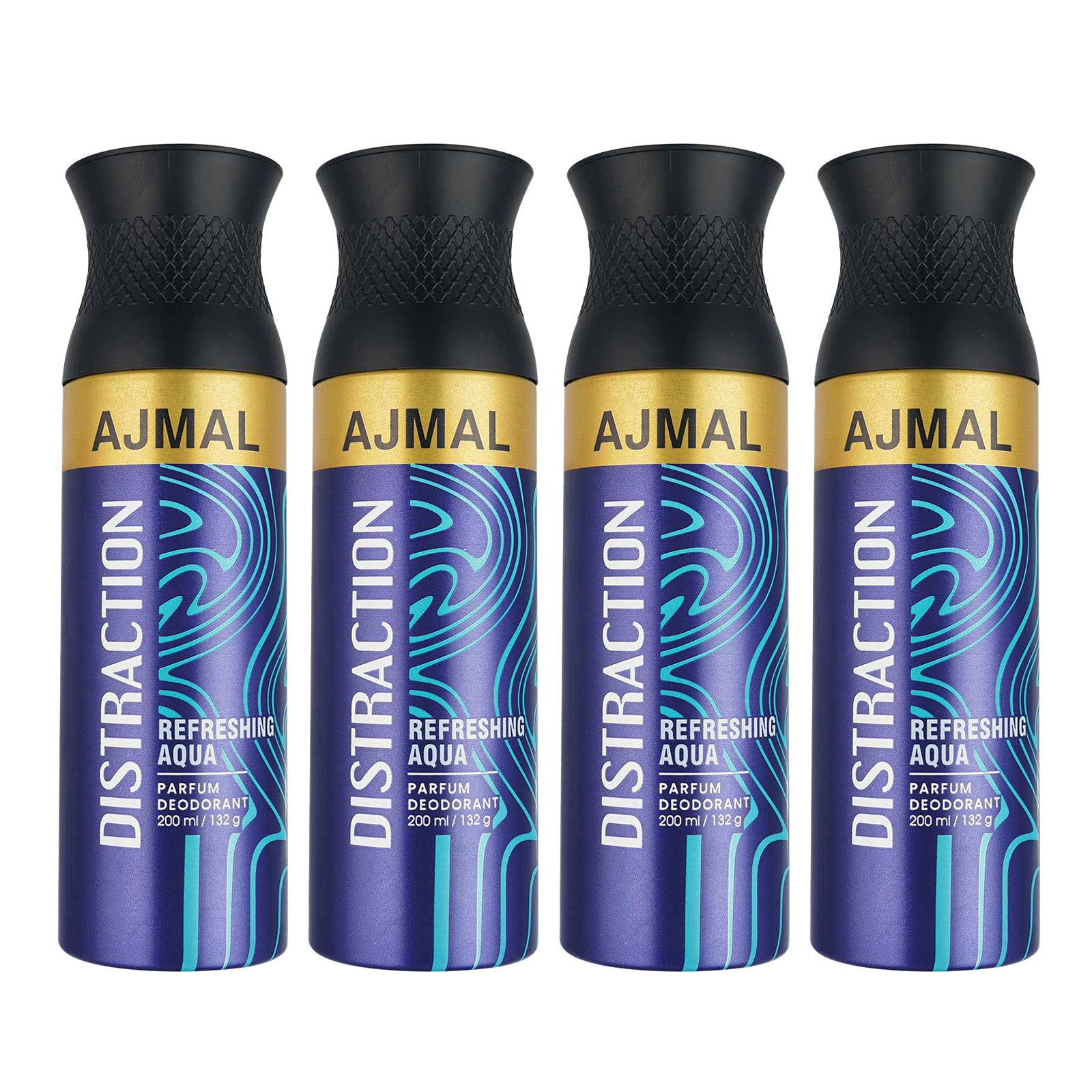 Distraction Deodorant Combo pack of 4 Deodorant 200ml each For Unisex