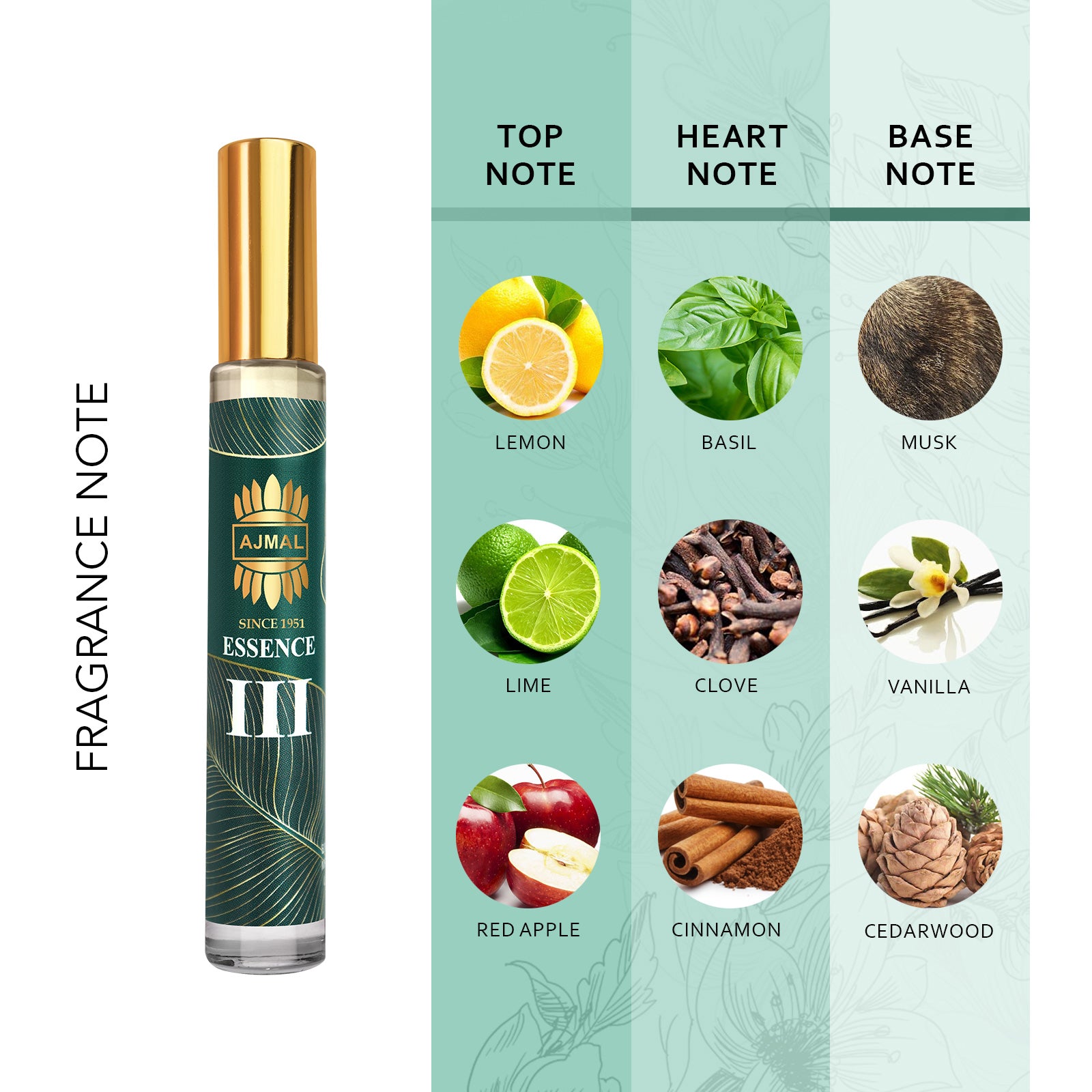 Essence III Non-Alcoholic Concentrated Perfume Attar for Unisex - 10 ML