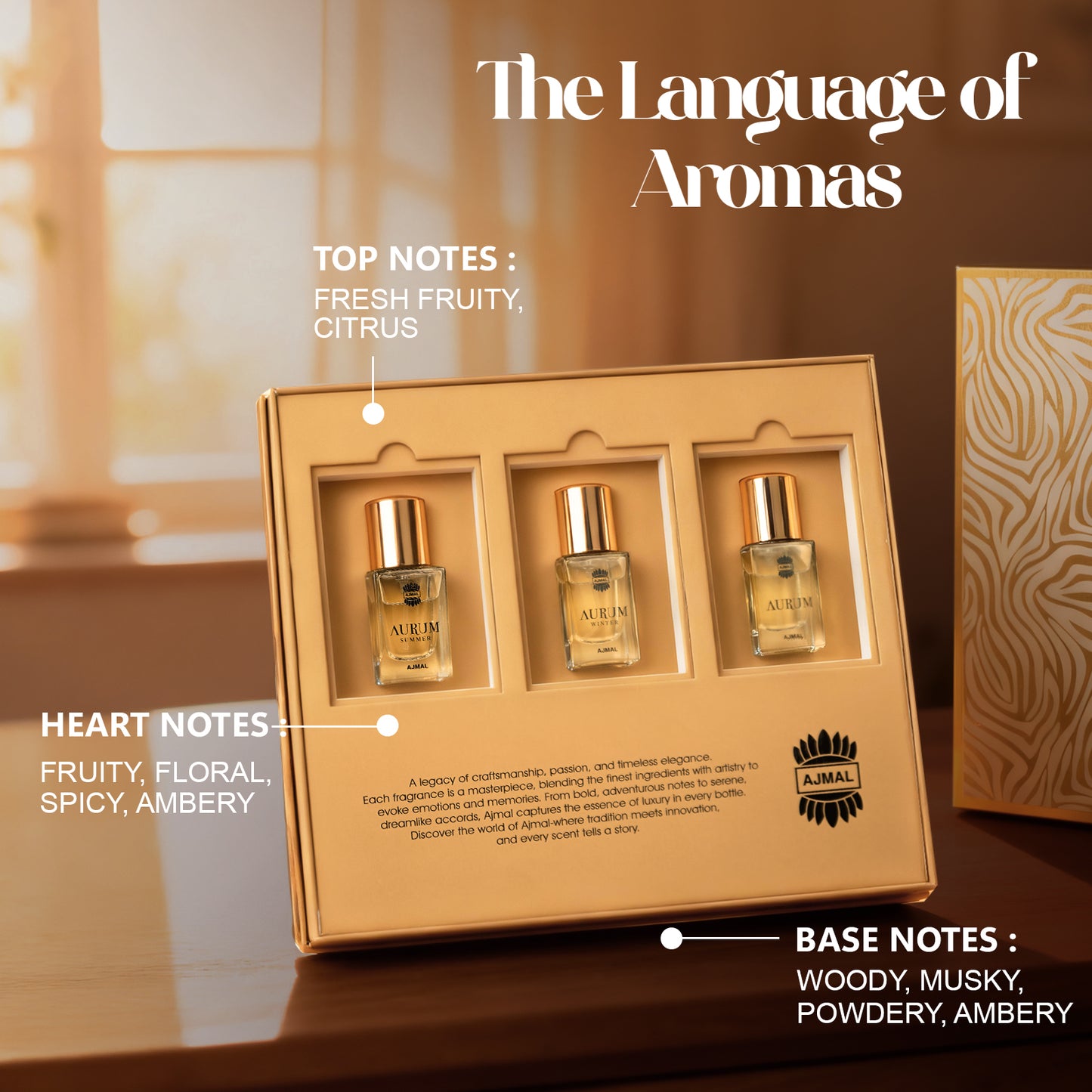 Aurum Series Perfume Giftset for Men & Women (42 ML)