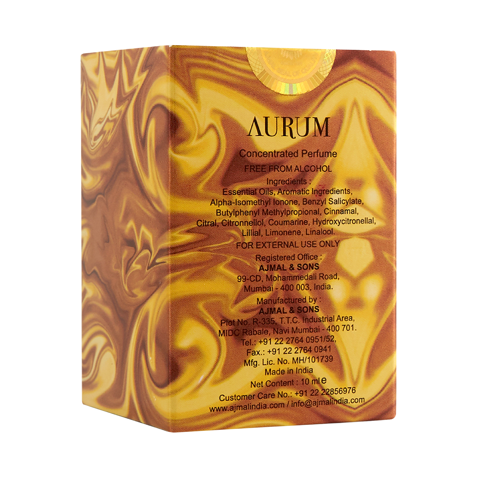 Aurum Miniature Concentrated Perfume Perfume 10ML For Women