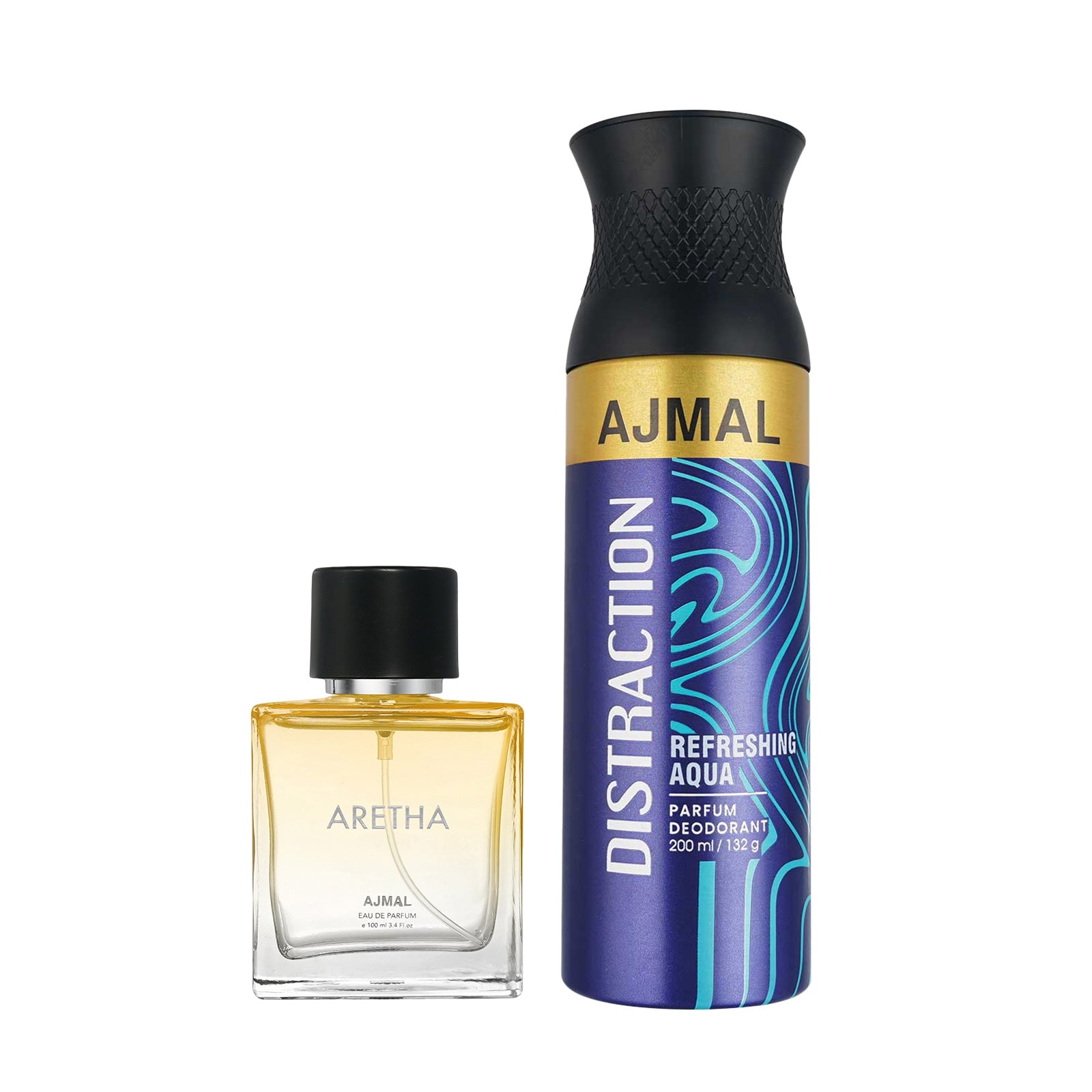 Aretha EDP for Women 100ml & Distraction High Quality Deodorant For Unisex 200ml  Combo pack of 2