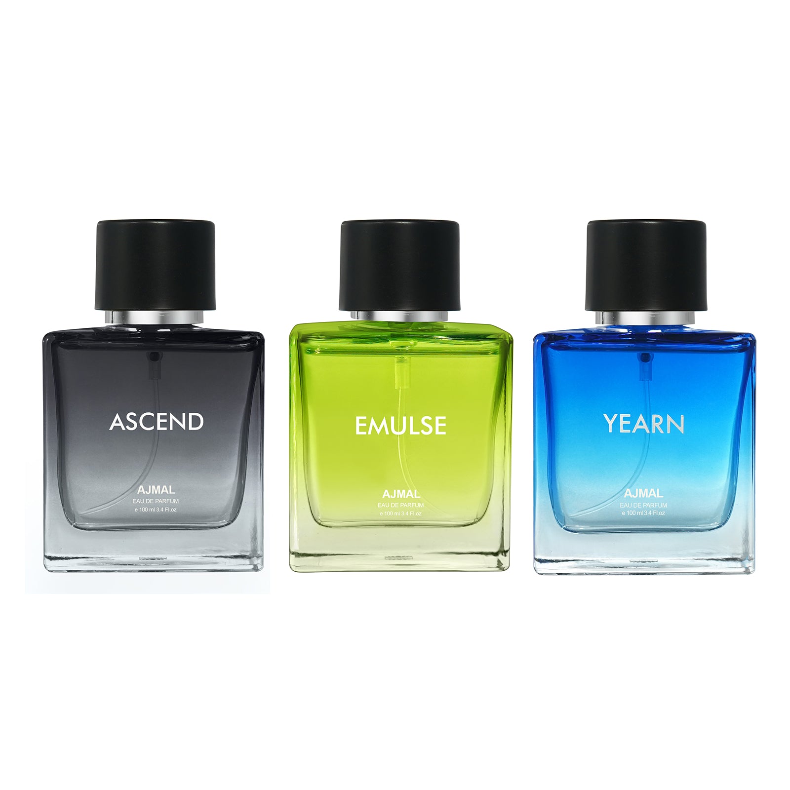 ASCEND EDP 100ML, EMULSE EAU DE PARFUM 100ML & YEARN EDP 100ML for Unisex (Pack of 3)