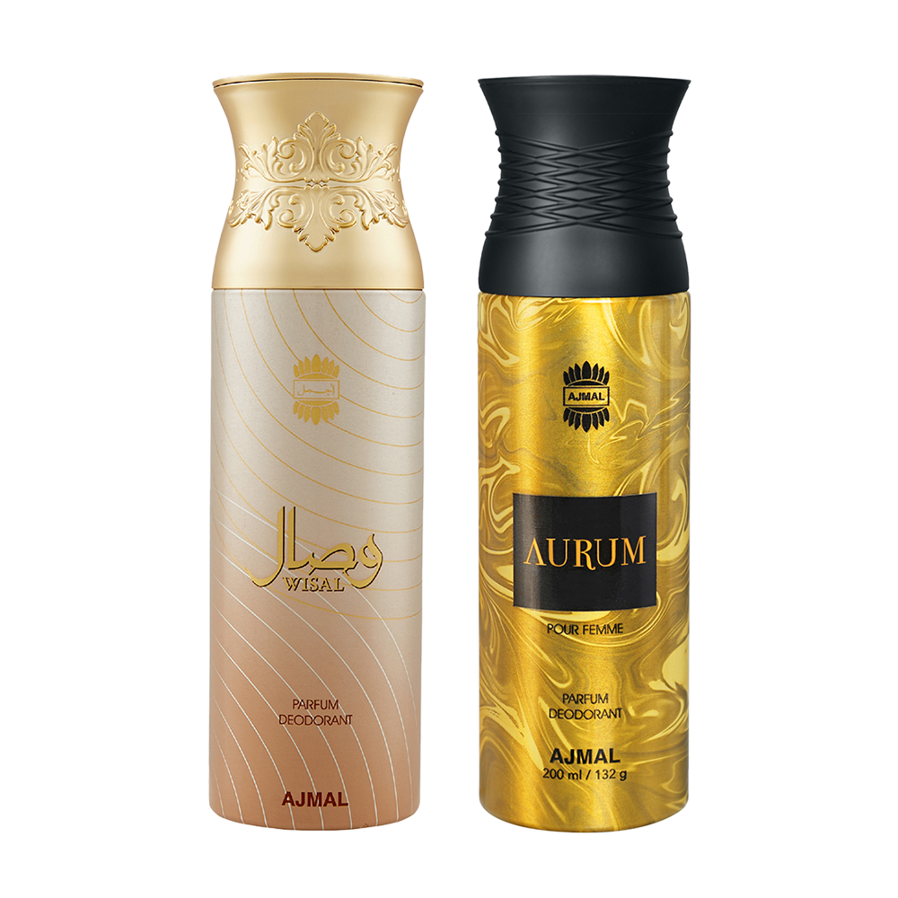 Aurum Femme & Wisal Deodorant 200 ml Pack of 2 Gift For Women