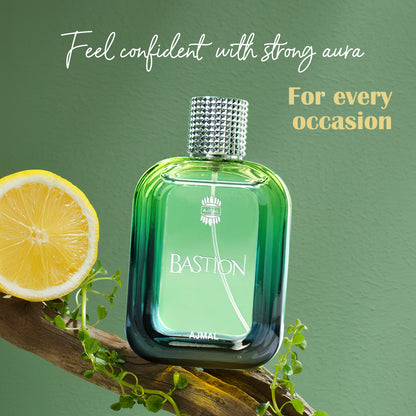 Bastion 100ml Ajmal men perfume bold masculine fragrance