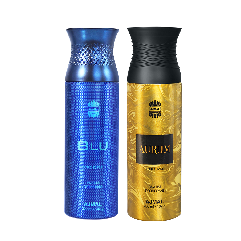 Blu & Aurum Deodorants 200 ml Pack of 2 Gift For Unisex