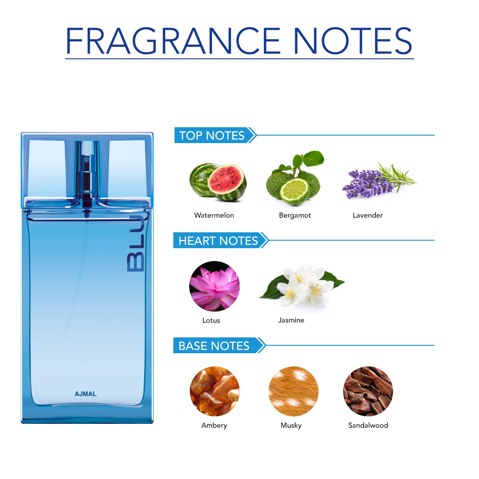 Blu EDP Aquatic Woody Perfume 90ml for Men and Blu Dreams EDP Citurs Fruity Perfume 100ml for Men Pack of 2