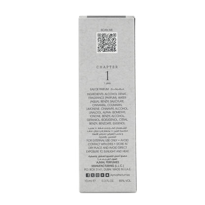 Chapter 1 perfume 10 ML for Unisex
