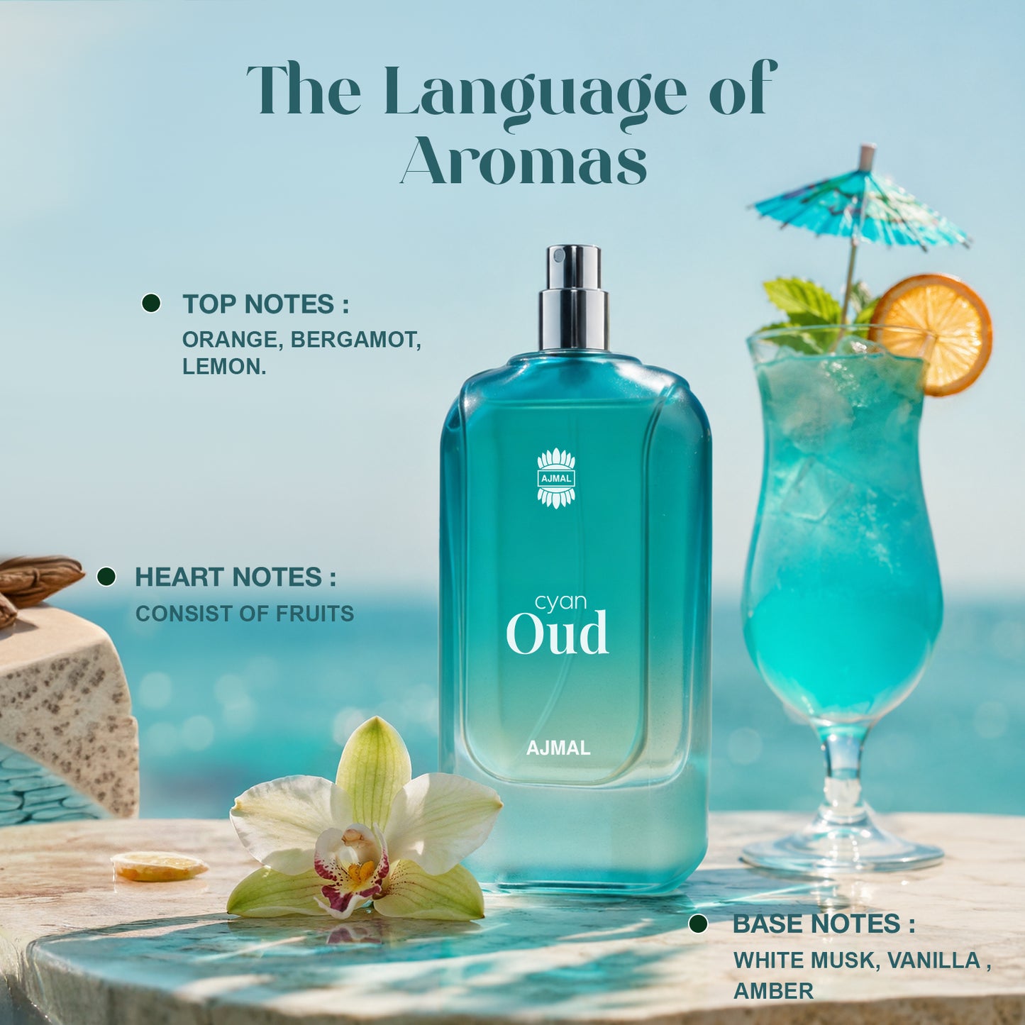Cyan Oud Perfume 100 ML for Men and Women