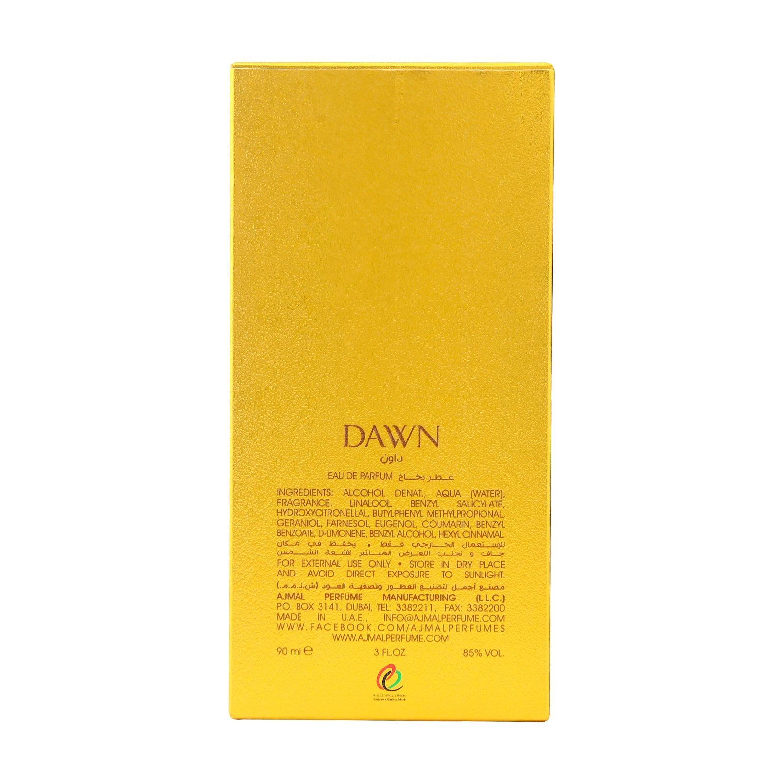 Dawn Perfume Eau De Parfum For Unisex  90ML Made In Dubai