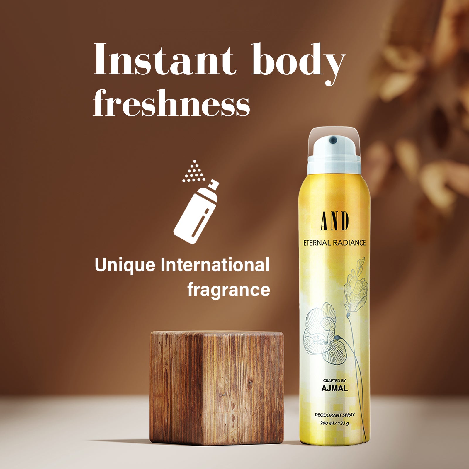 AND Eternal Radiance Deodorant 200ml Body Spray Gift For Women