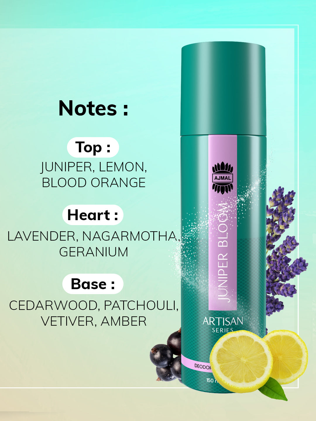 ARTISAN - JUNIPER BLOOM & ORCHID LOVE DEODORANT PERFUME 150ML LONGLASTING SPRAY GIFT for Unisex