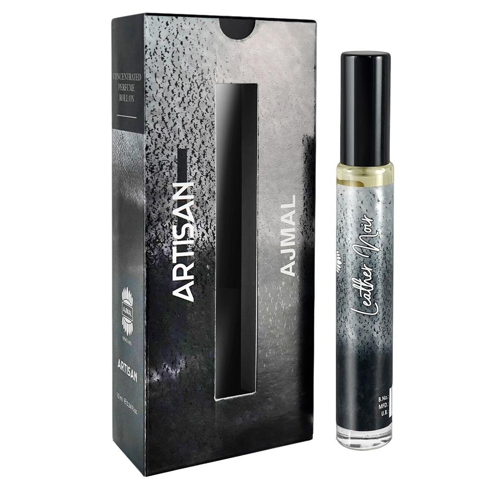 ARTISAN - LEATHER NOIR Attar Non-Alcoholic Concentrated Perfume Long Lasting Attar For Men - 10 ML