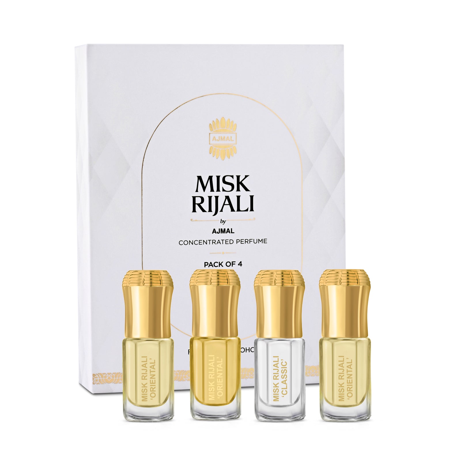 Misk Rijali Gift Set for Unisex Pack of 4 (3 ml each)
