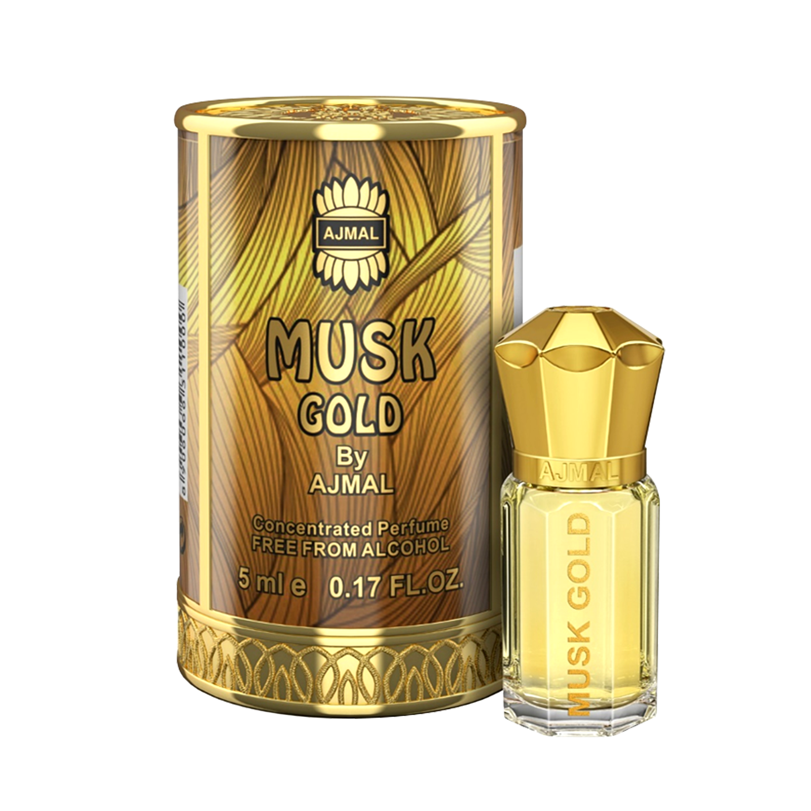 MUSK GOLD Non-Alcoholic Concentrated Perfume Long Lasting Attar for Unisex - 5 ML