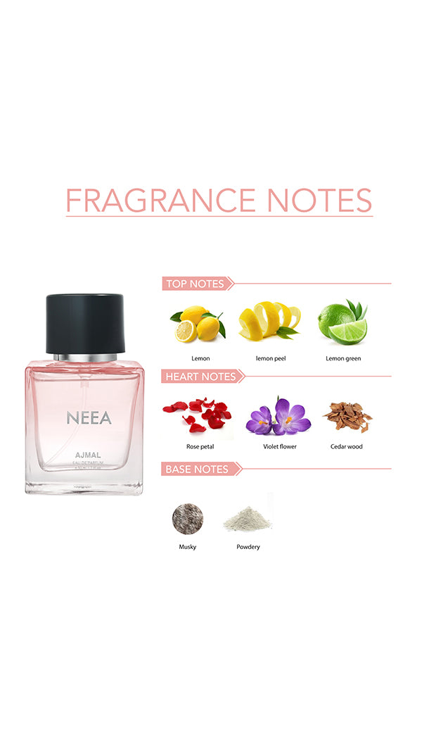 Neea Eau De Perfume Floral Perfume 50ML Long Lasting Scent Spray Party Wear Gift For Women