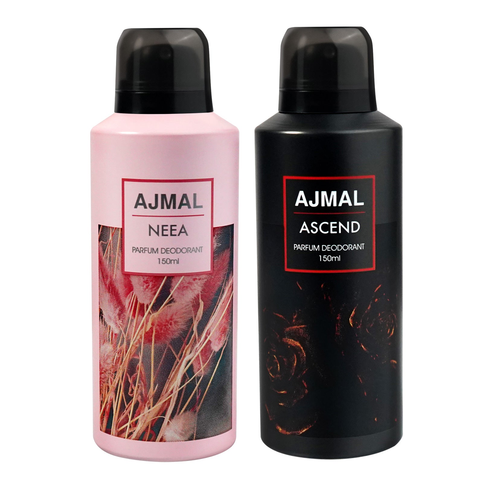 Neea and Ascend Deodorant Perfume 150ML Each Long Lasting Spray Party Wear Gift for Unisex