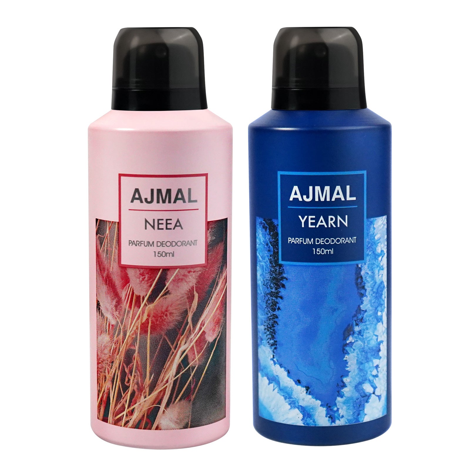 Neea and Yearn Deodorant Perfume 150ML Each Long Lasting Spray Party Wear Gift for Unisex