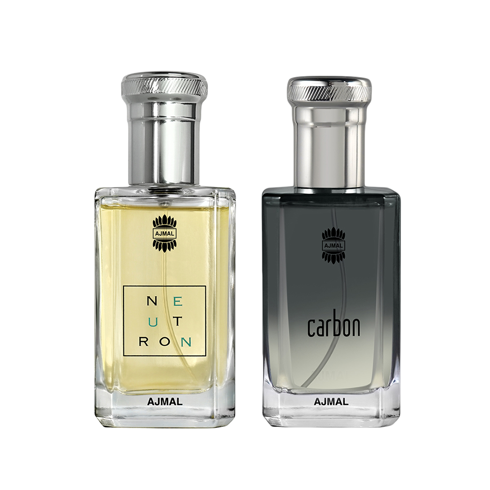 Neutron EDP Citrus Fruity Perfume 100ml for Men and Carbon EDP Citrus Spicy Perfume 100ml for Men Pack of 2