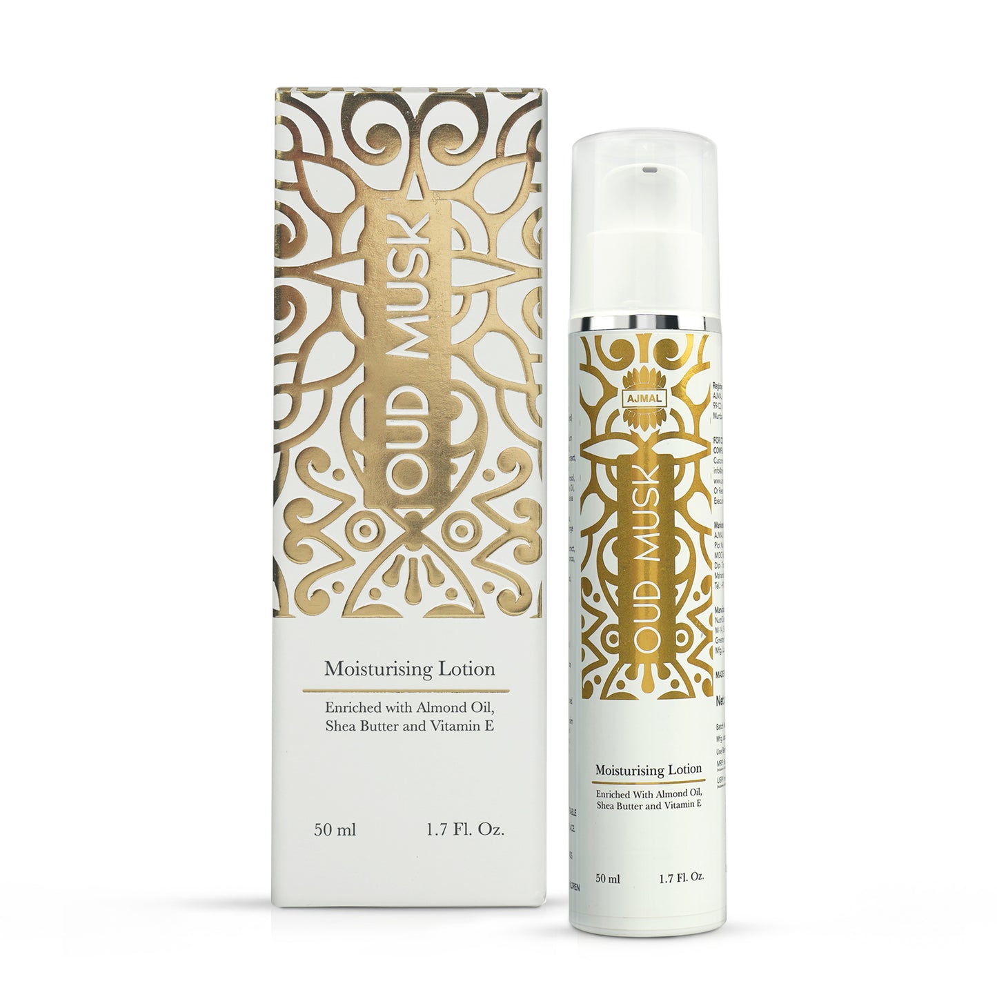 Oud Musk Moisturising Lotion 50ml | Non-Greasy Daily Moisturizer for Healthy Skin