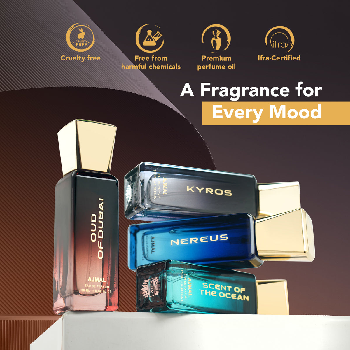 men's perfume gift set ​- OUD OF DUBAI Perfume Giftpack 80ML for Unisex by Ajmal Perfumes