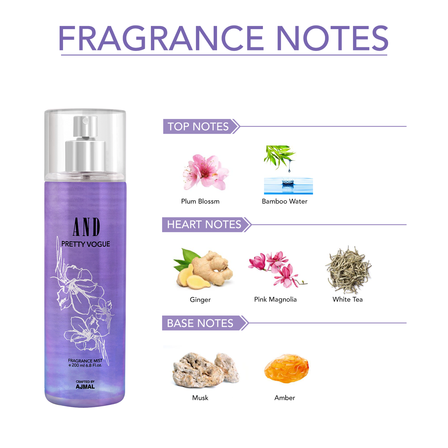 PRETTY VOGUE Body Mist 200ML for Women