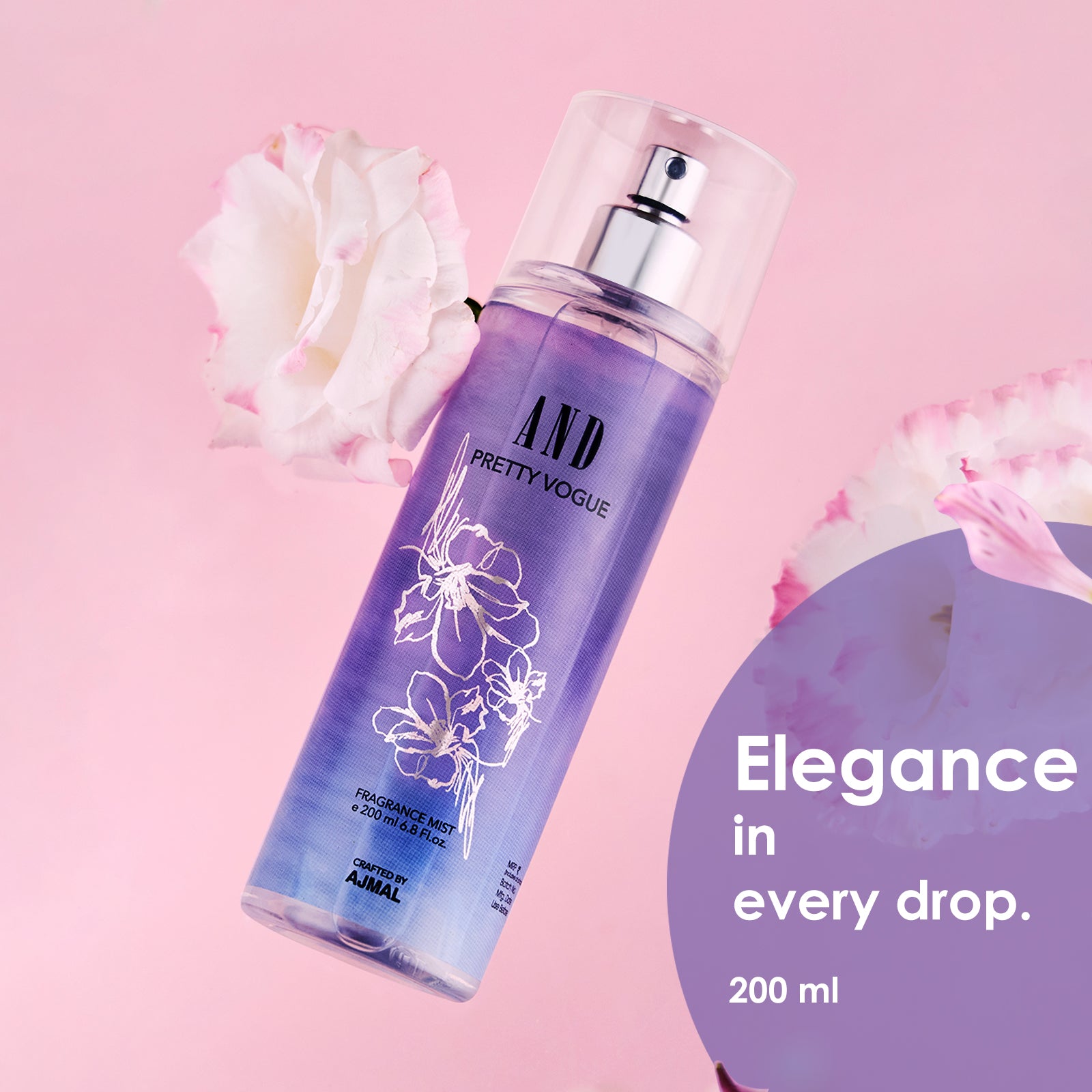 AND Pretty Vogue Body Mist Perfume 200ML Long Lasting Scent Spray Gift For Women