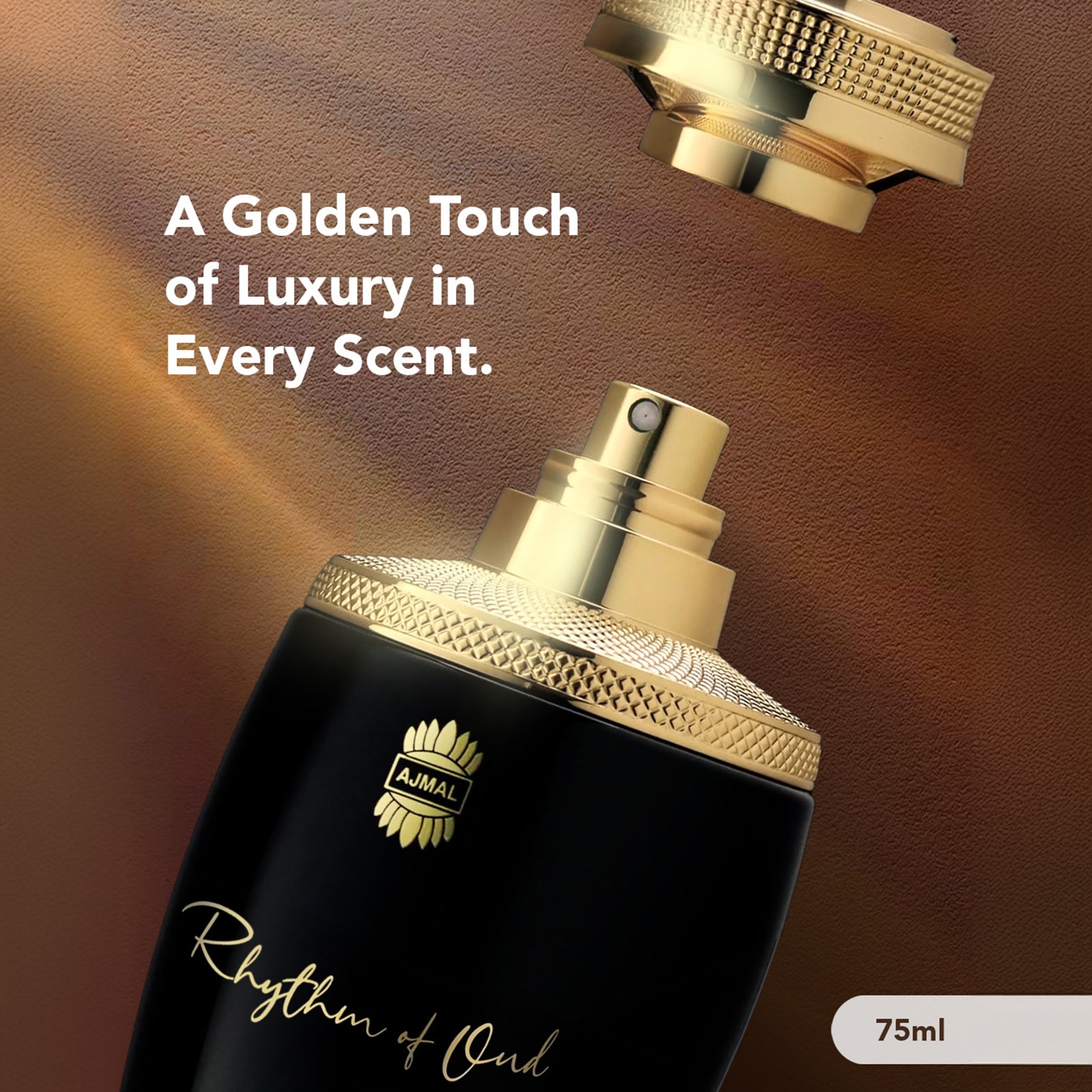 luxury perfume for women - RHYTHM OF OUD EDP Perfume 75ML for Unisex by Ajmal Perfumes 
