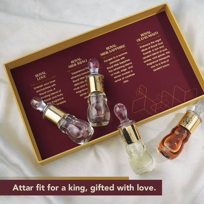 Ajmal Royal Attar Gift Set non-alcoholic concentrated attar gift pack for men and women