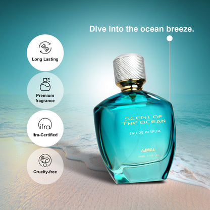 ocean wave perfume ​- SCENT OCEAN EDP Perfume 100ML for Unisex by Ajmal Perfumes