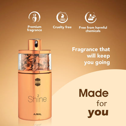 fruity floral perfumes  - SHINE EDP Perfume 75ML for Women  by Ajmal Perfumes
