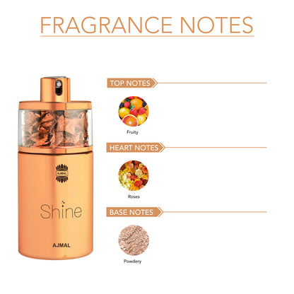 ajmal shine perfume  - SHINE EDP Perfume 75ML for Women  from Ajmal perfumes