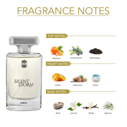 Ajmal Silent Storm Long Lasting Fragrance Perfume 100ml