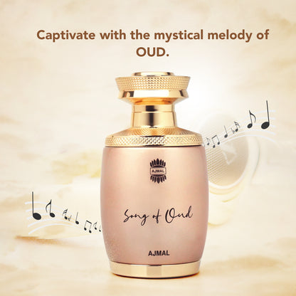 best luxury perfume for men - SONG OF OUD EDP Perfume 75ML for Unisex by Ajmal Perfumes 