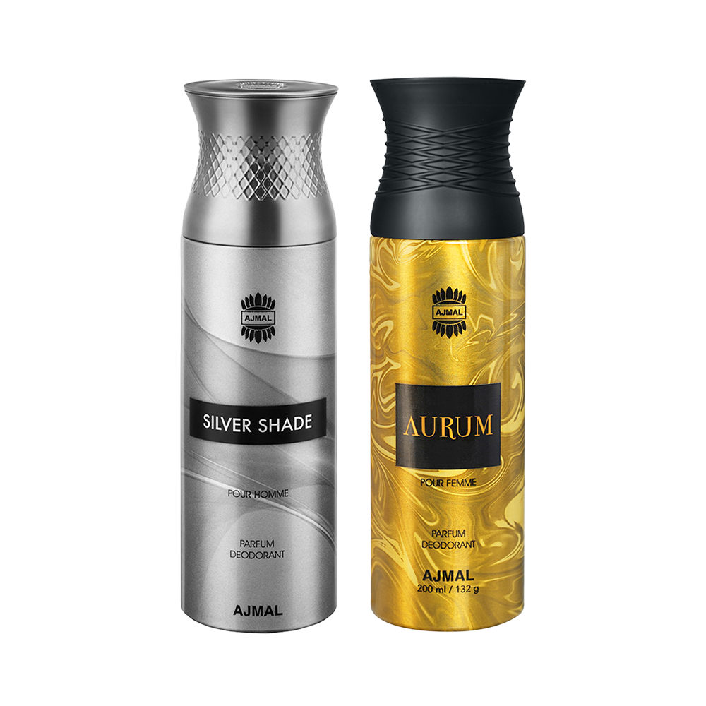 SilverShade & Aurum Deodorants 200 ml Pack of 2 Gift For Unisex