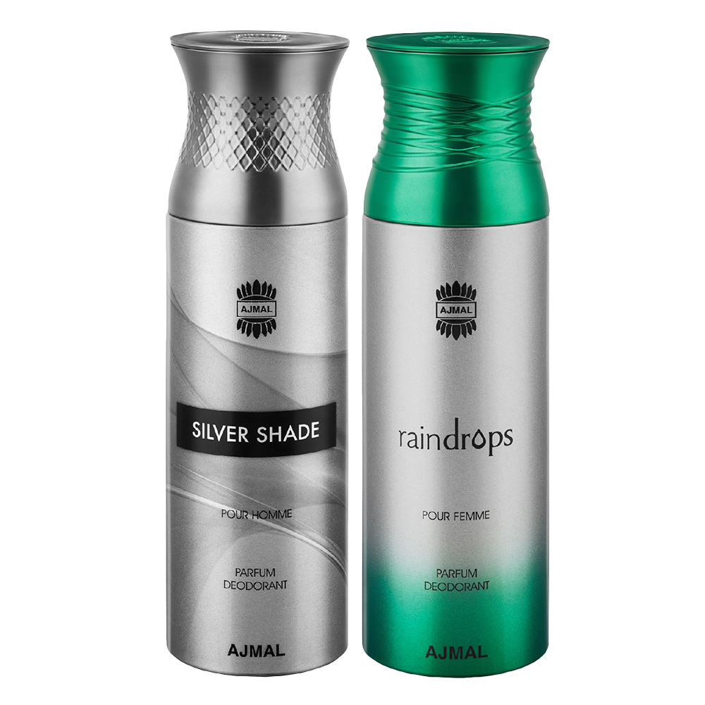 SilverShade & Raindrops Deodorants 200 ml Pack of 2 Gift For Unisex