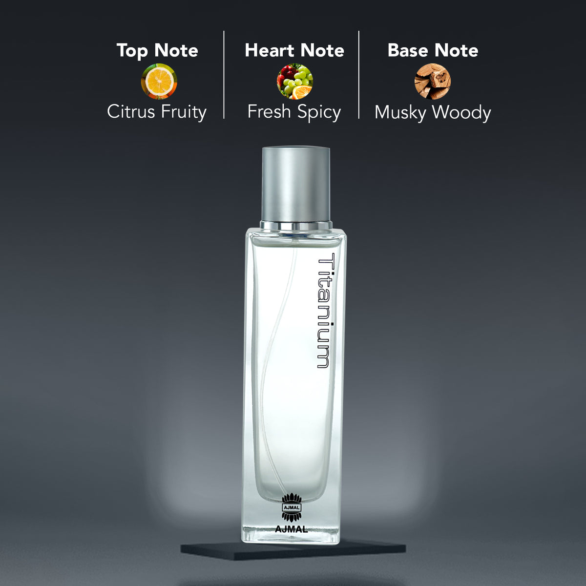 fresh spicy perfume​ ​- TITANIUM EDP Perfume 100ML for Men from Ajmal Perfumes