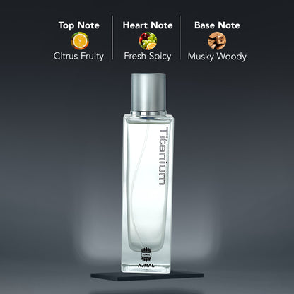 fresh spicy perfume​ ​- TITANIUM EDP Perfume 100ML for Men from Ajmal Perfumes