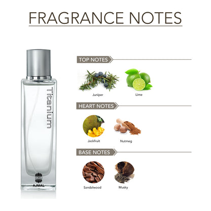 fruity perfume for men​- TITANIUM EDP Perfume 100ML for Men from Ajmal Perfumes