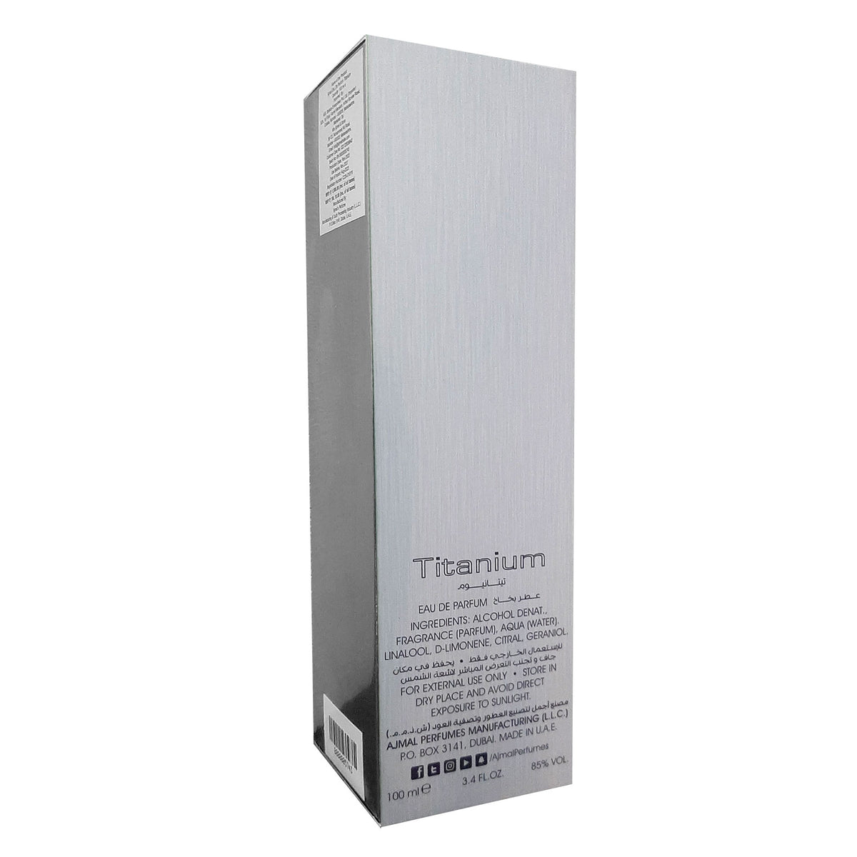 best musky perfumes for men​ - TITANIUM EDP Perfume 100ML for Men from Ajmal Perfumes