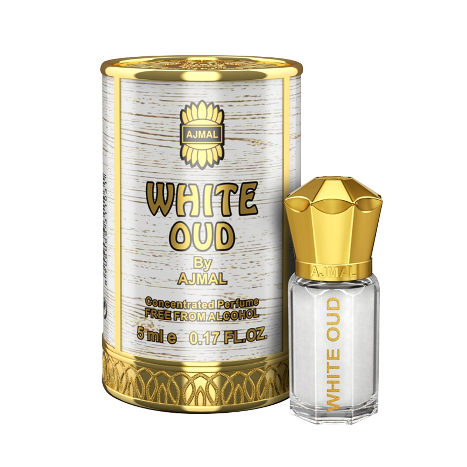 WHITE OUD Non-Alcoholic Concentrated Perfume Long Lasting Attar for Unisex - 5 ML