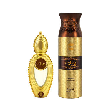 Wisal Dhahab Perfume 50ml & Wisal Dhabab Perfume Deodorant 200ml Gift For Men