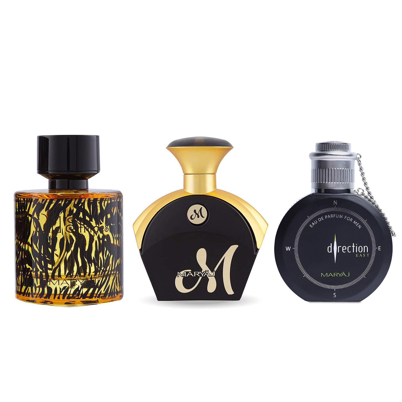 Wild Stripes, M for Her, Direction East EDP Pack of 3 Combo Unisex 100 ML