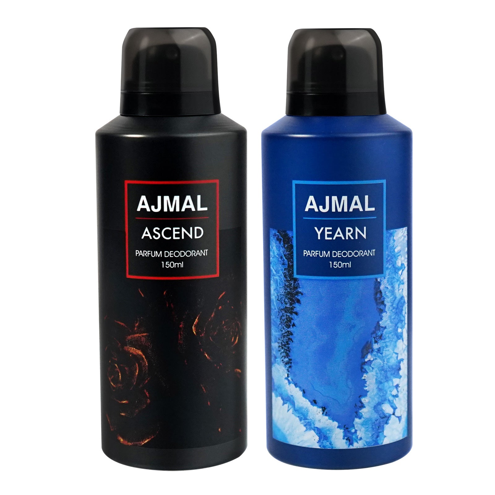 Yearn and Ascend Deodorant Perfume 150ML Each Long Lasting Spray Party Wear Gift for Unisex