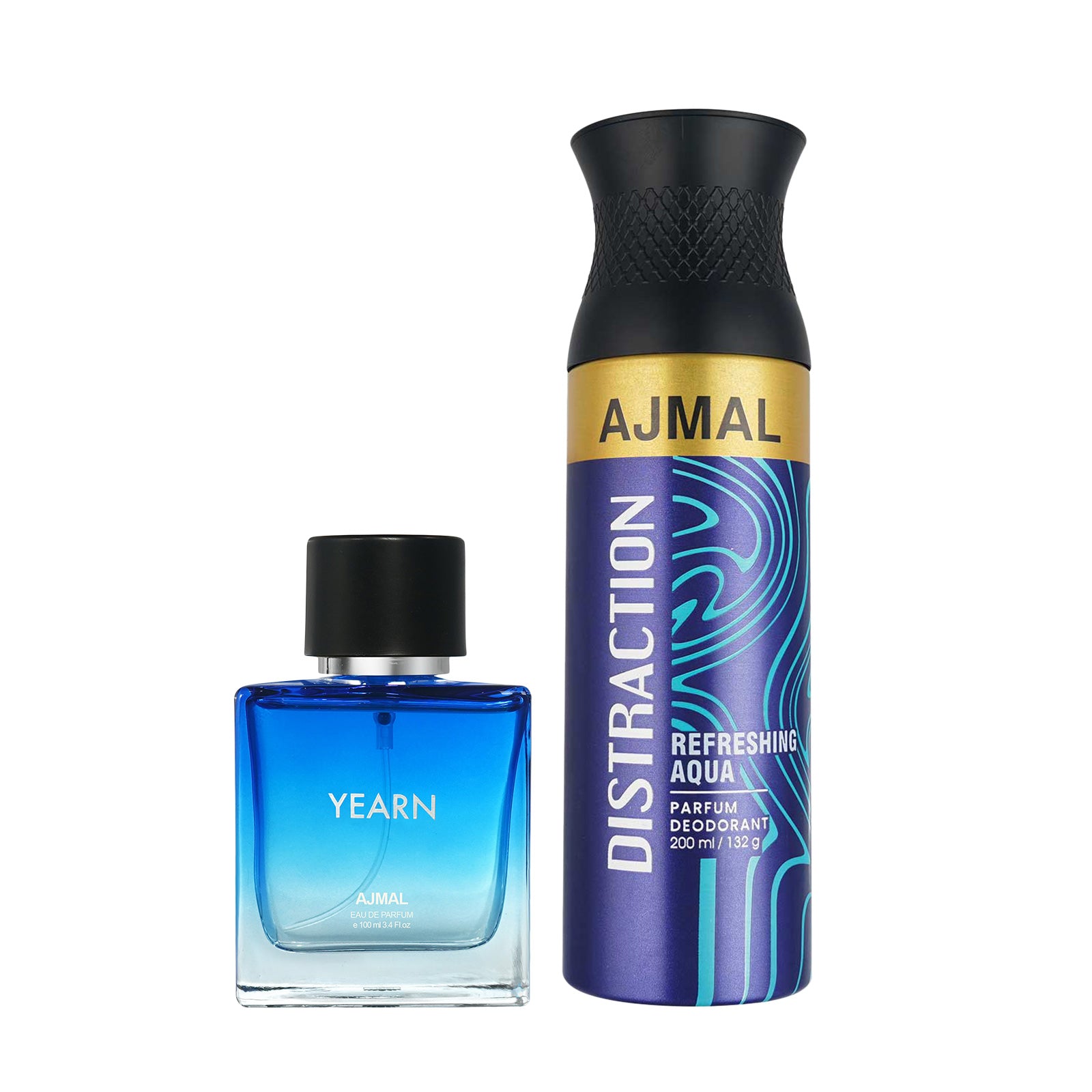 Yearn EDP for Men 100ml & Distraction High Quality Deodorant For Unisex 200ml  Combo pack of 2