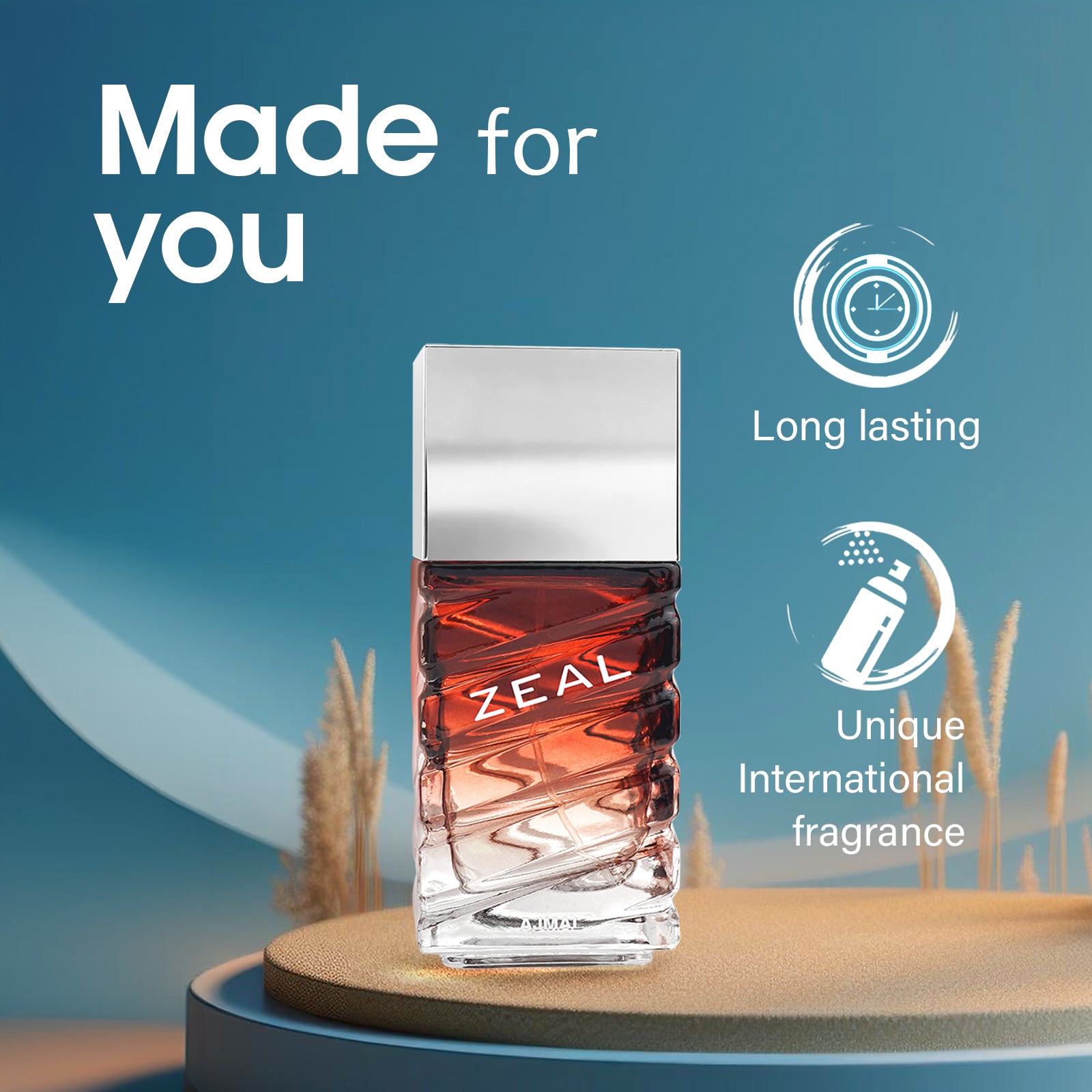 fresh citrus perfume  - ZEAL EDP Perfume 100ML for Men From Ajmal Perfumes
